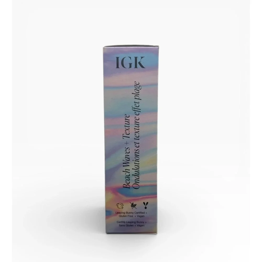 IGK Big Waves Beach Club Texture Spray Rich Kid Air Dry Styler 3pc Hair Set